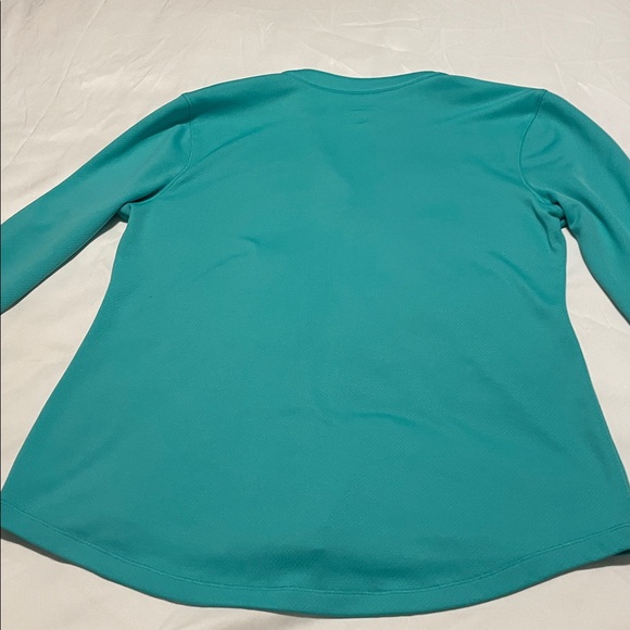 Equipment Teal V-Neck Top - Picture 6 of 6
